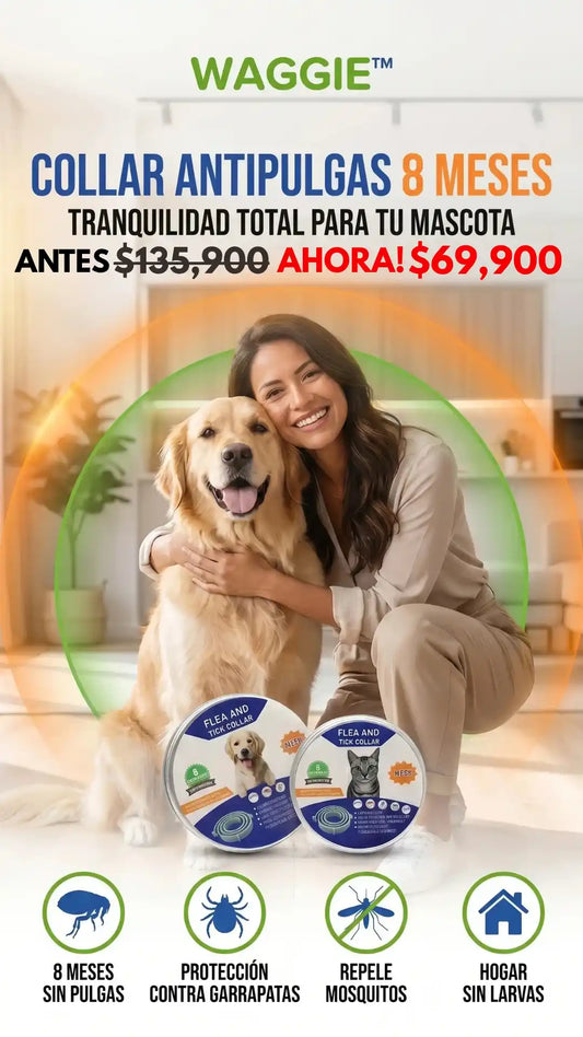 Protector Total-8 meses libre de pulgas y garrapatas