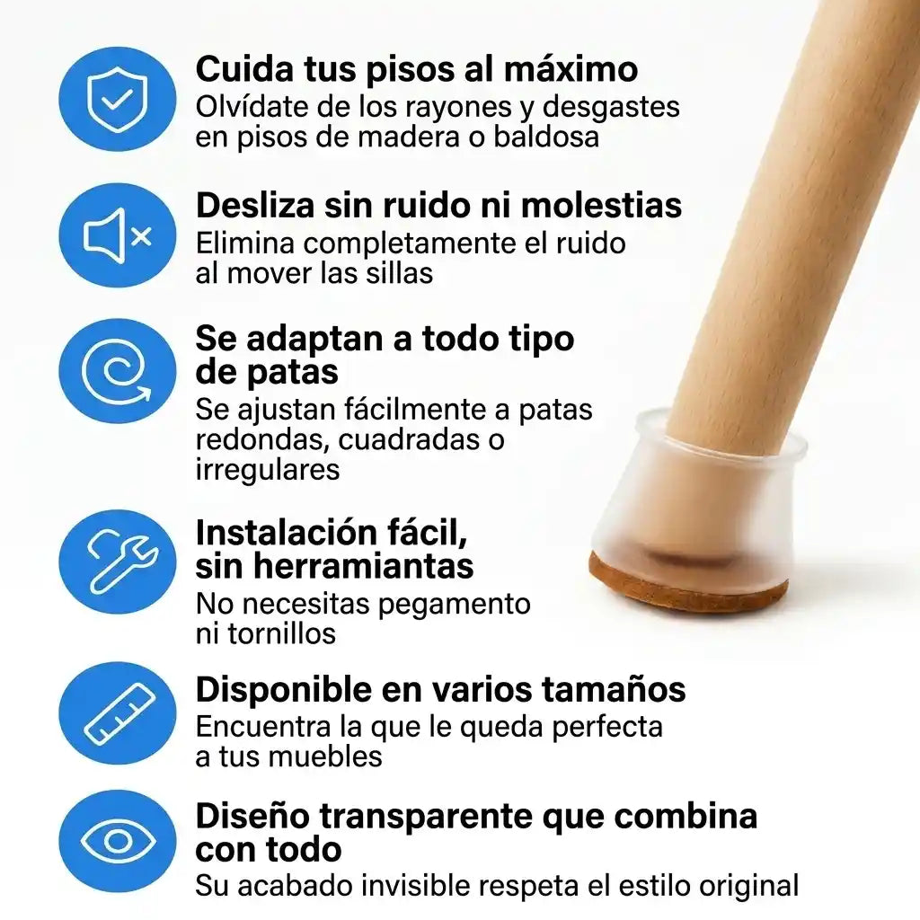 FloorGuard Pro™ | protege tus pisos y sillas 🔥42% OFF🔥