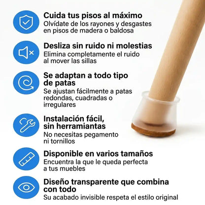 FloorGuard Pro™ | protege tus pisos y sillas 🔥42% OFF🔥