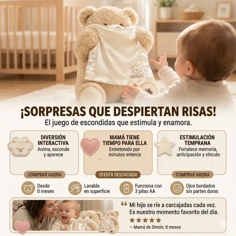 PEEK A BOO BEAR™ | Diversion y risas en segundos para tu bendicion