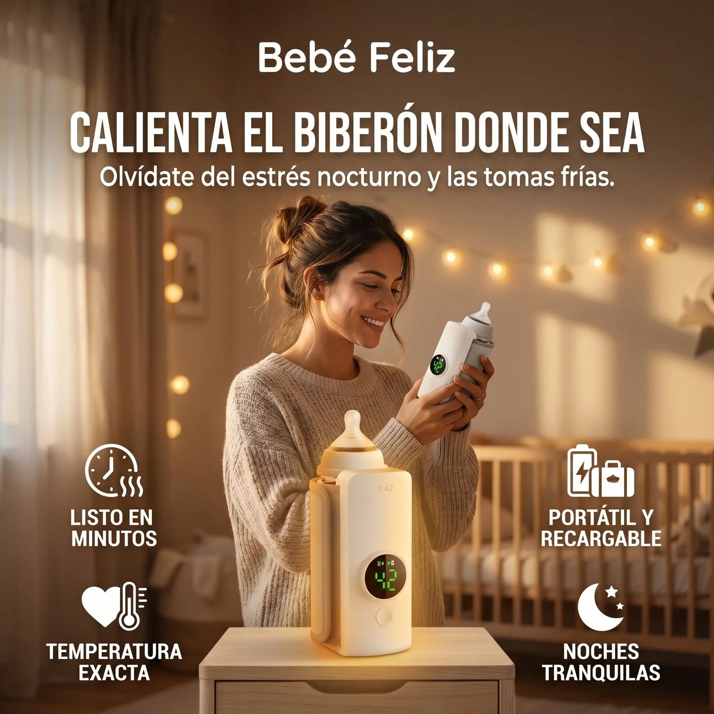 BabyWarm Go Pro™ | Calienta tu tetero donde sea sin problema 🔥40% OFF🔥
