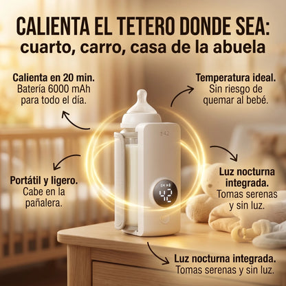 BabyWarm Go Pro™ | Calienta tu tetero donde sea sin problema 🔥40% OFF🔥