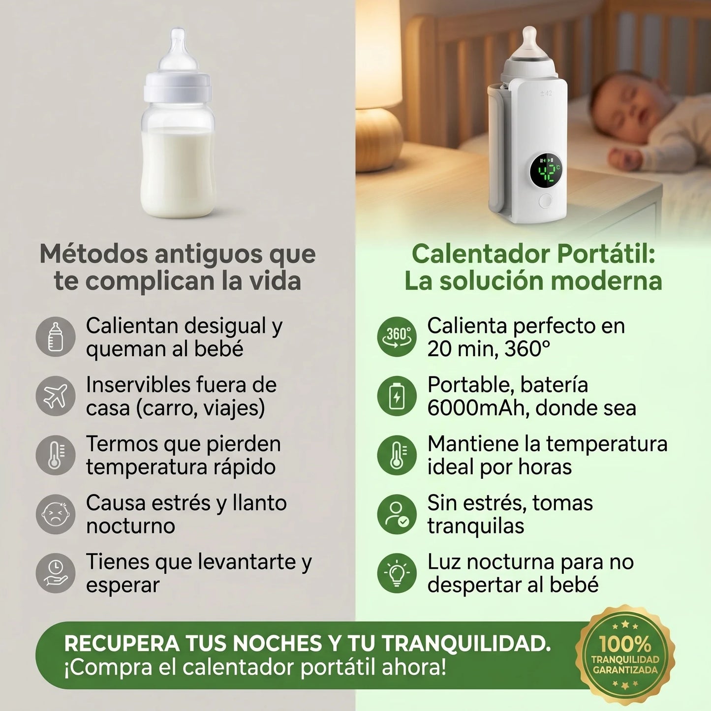 BabyWarm Go Pro™ | Calienta tu tetero donde sea sin problema 🔥40% OFF🔥