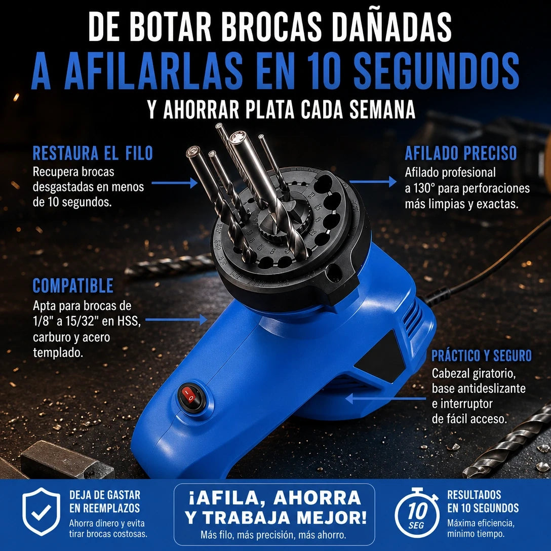 DrillSharp Pro™ | Deja de botar dinero cada semana comprando brocas nuevas