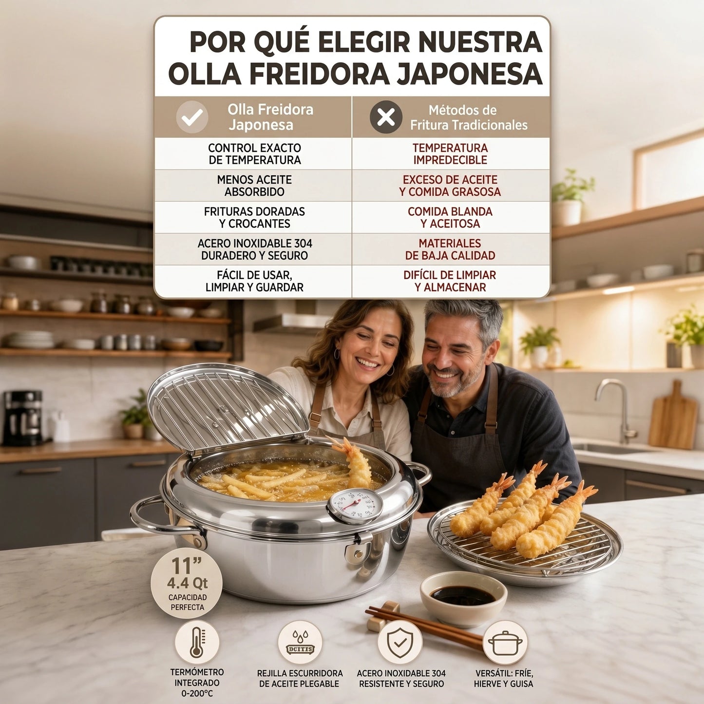 CrispPot Pro™ |¡Adiós fritos quemados y grasosos! 🔥42% OFF🔥