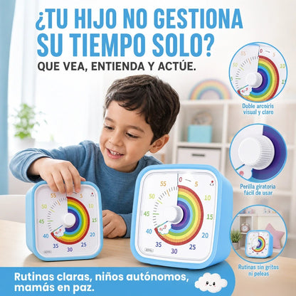 FocusTime Kids™ | Cronómetro Visual de 60 Minutos para Niños