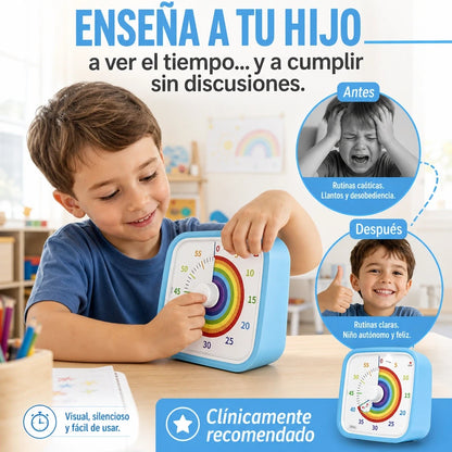 FocusTime Kids™ | Cronómetro Visual de 60 Minutos para Niños