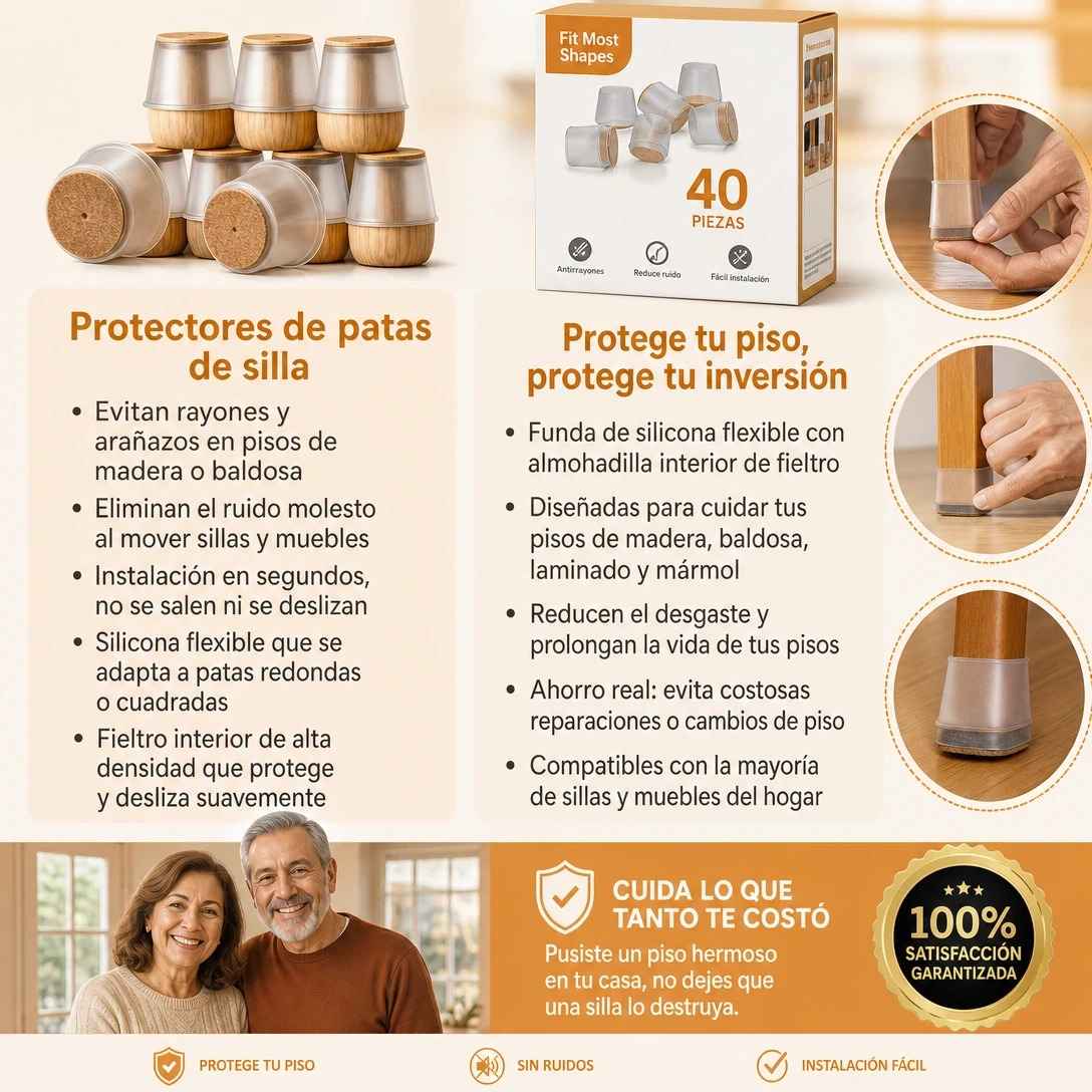 ChairGuard™ | adiós rayones y ruidos molestos