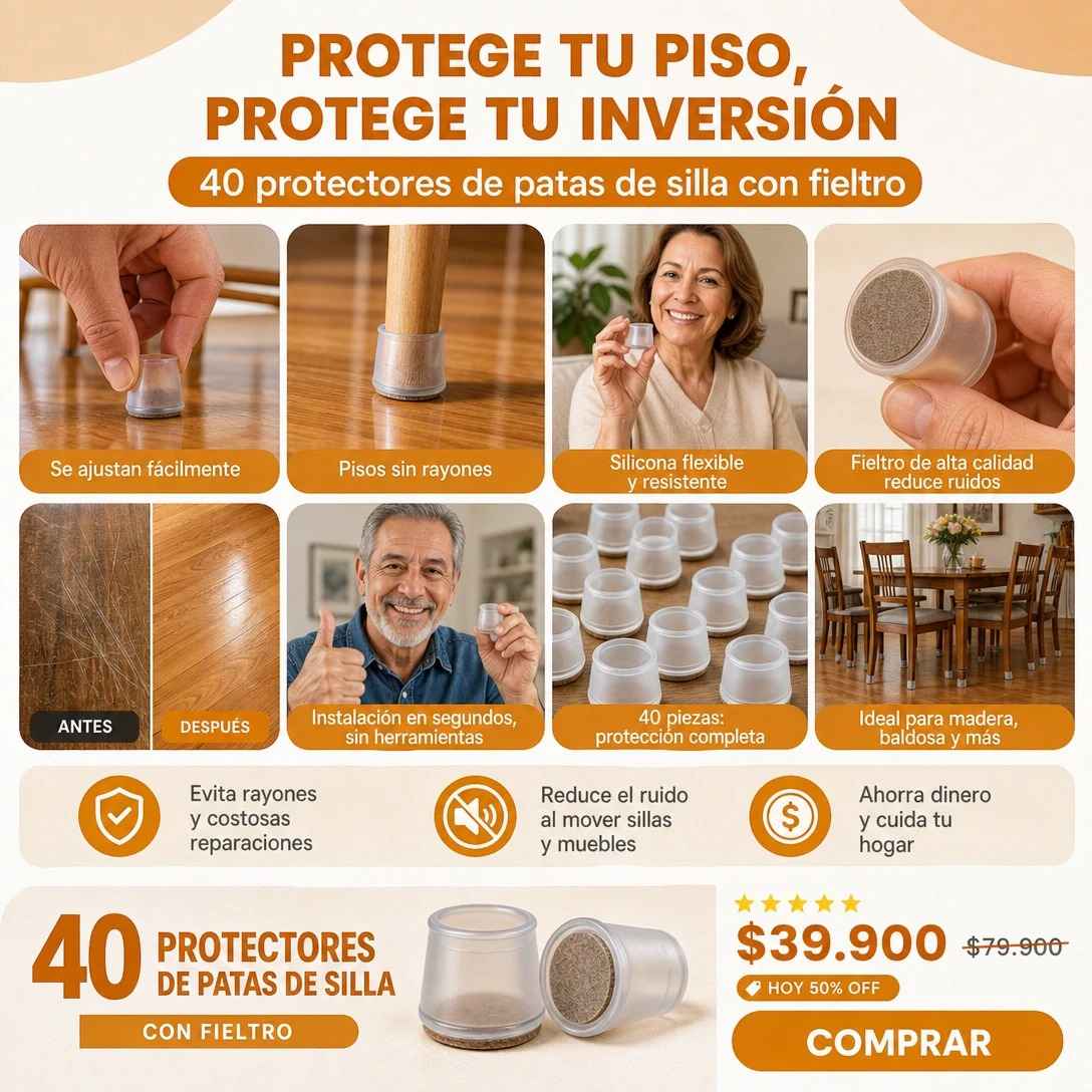 ChairGuard™ | adiós rayones y ruidos molestos