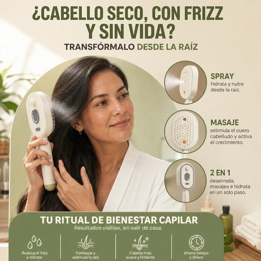 GlowBrush Spray™ | adiós frizz, hola brillo