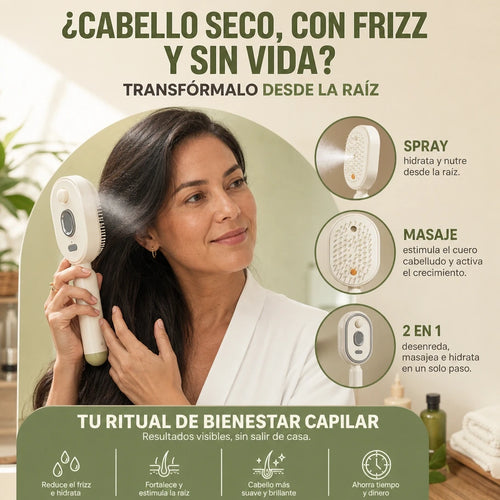 GlowBrush Spray™ | adiós frizz, hola brillo