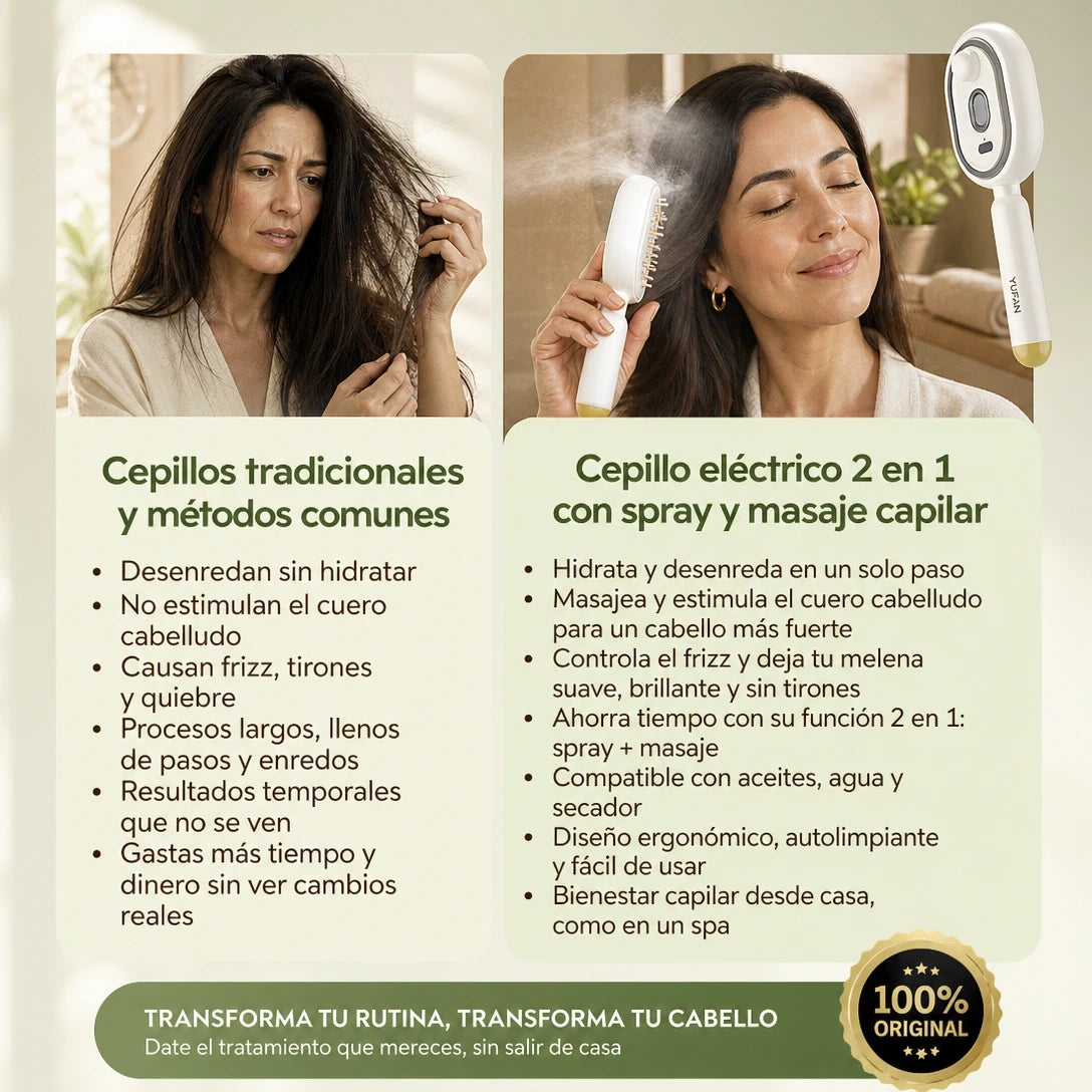 GlowBrush Spray™ | adiós frizz, hola brillo